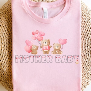 Valentine&#39;s Day Mother baby Shirt, Mother baby Nurse Shirt, Mother baby Nurse T-Shirt, Mother baby Nurse Gift, Mother baby Nurse