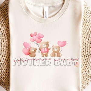 Valentine&#39;s Day Mother baby Shirt, Mother baby Nurse Shirt, Mother baby Nurse T-Shirt, Mother baby Nurse Gift, Mother baby Nurse