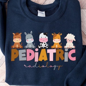 Sweatshirt pediatrische radiologie, zweet pediatrische radiologie, shirt PEDS, shirt verpleegkundige pediatrie, shirt radiologie, shirt radiologie technoloog