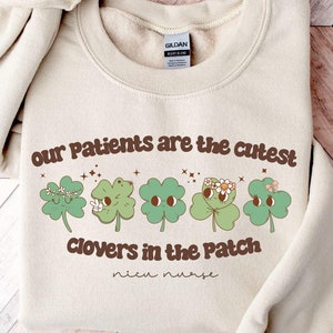 St. Patricks Day NICU Sweatshirt, NICU Nurse Sweatshirt, NICU Nurse Sweater, NICU Nurse Gift, Neugeborenen-Intensivstation, Nicu Nurse Geschenke