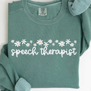 Speech Therapy Sweatshirt SLP Gift Speech Language Pathologist Crewneck Speech Therapist Appreciation Special Education Gift