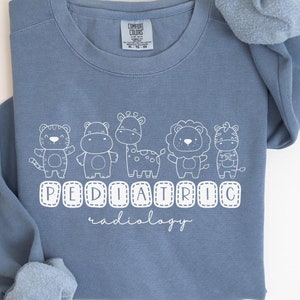 Sweatshirt pediatrische radiologie, zweet pediatrische radiologie, shirt PEDS, shirt verpleegkundige pediatrie, shirt radiologie, shirt radiologie technoloog