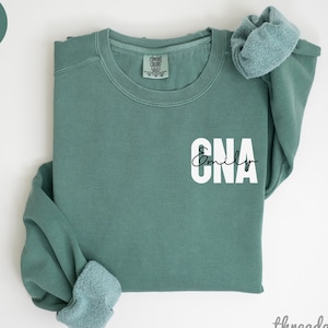 Personalized CNA Nurse Sweatshirt, Custom CNA Nurse Shirt, CNA Nurse Gift, Nurse Appreciation Gift, Certified Nursing Assistants Sweatshirt