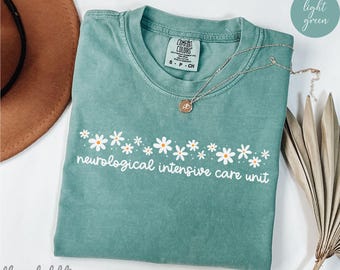 Camiseta de UCI neurológica, camiseta de enfermera de UCI neurológica, camiseta de enfermera de neurología, camiseta de unidad de accidentes cerebrovasculares, regalo de enfermera neurológica, ropa de enfermera de UCI