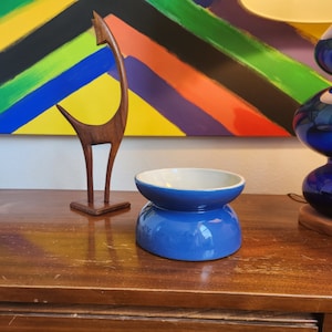 Vintage Modern Artist Blue Studio Keramik