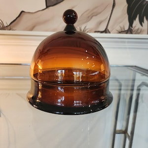 Vintage Empoli Glas Käse Gebäck Cloche