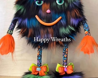 Monster Wreath Attachment, Halloween Attachment, Front Door Decor