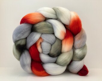 Hand Dyed Polwarth Wool Combed Top • 4.3oz • VÍKINGR
