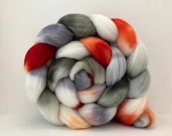 Hand Dyed Polwarth Wool Combed Top • 4.2oz • VÍKINGR