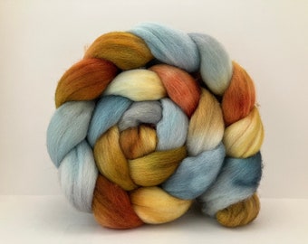Hand Dyed Polwarth Wool Combed Top • 4oz • BERGEN