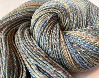 3 ply Handspun Targhee/Bamboo/Silk Yarn - 420 yards
