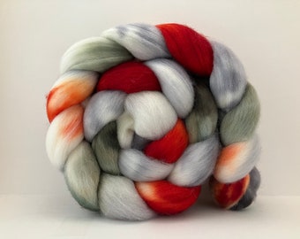 Hand Dyed Polwarth Wool Combed Top • 4.2oz • VÍKINGR