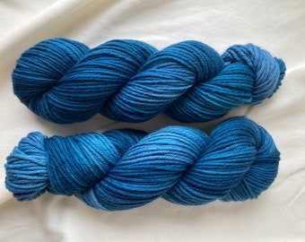 Hand Dyed Superwash Rambouillet Worsted Weight Yarn • Twilight Hour