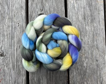 Hand Dyed Superwash Merino Combed Top • 4oz