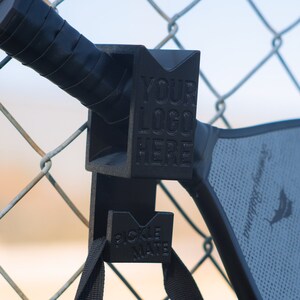 Personalized Pickleball Racket Holder & Bag Hook: Customizable, Sturdy, UV-Resistant, Easy Fence Hanger
