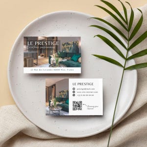 Aanpasbare visitekaartjesjabloon voor Airbnb, lodge, pension en seizoensverhuur
