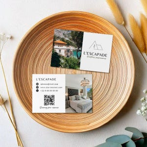 Visitekaartje voor Airbnb, lodge, bed & breakfast, vakantiehuizen en seizoensverhuur | Aanpasbaar model