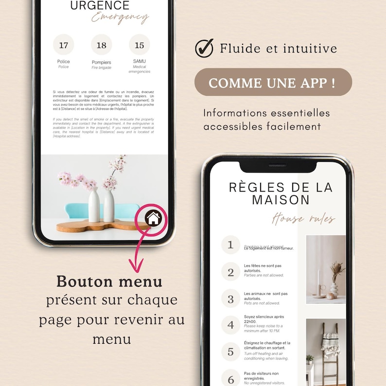 Airbnb Welcome Booklet Pack (french and English) + 3 Posters ...