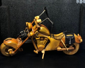 Chopper bike - Chopper motorcycle wood model, gift for man, birthday gift,wood gift, handmade wooden motorcycle