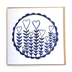 Carte Love Grows Eco Conscious (intérieur vierge) 15 cm sans plastique