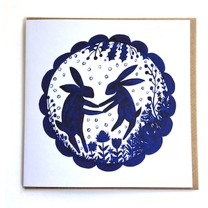 Winter Dancing Card (Blank Inside) 15cm