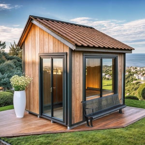 DIY 8x10 Shed Plans: Modern Garden Room (Digital PDF)