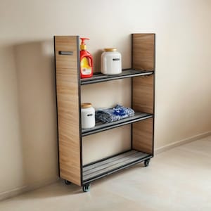 DIY 多機能ランドリーカートプラン - 洗濯機乾燥機ユニット、棚、バスケット収納、アイロン台オーガナイザー、乾燥ラックプラン