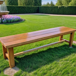 DIY-Terrassenbank-Pläne, Outdoor-Bank-Pläne, Gartenbank, Bank-Pläne, Terrassenmöbel, DIY-Baupläne, einfache DIY-Bank