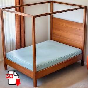 Queensize bedframes voor boerderij: doe-het-zelf houtbewerking (pdf)