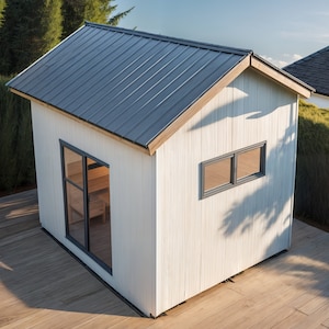 10x12 shed-Diy shed plan- Modern Shed- Garden shed plans- shed plans- building plans- Office Shed Plans PDF Instant Download