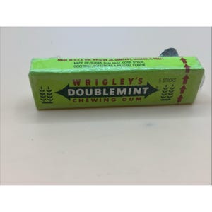 Vintage Pack Of Wrigley's Doublemint Gum RARE Sealed Chewing Gum