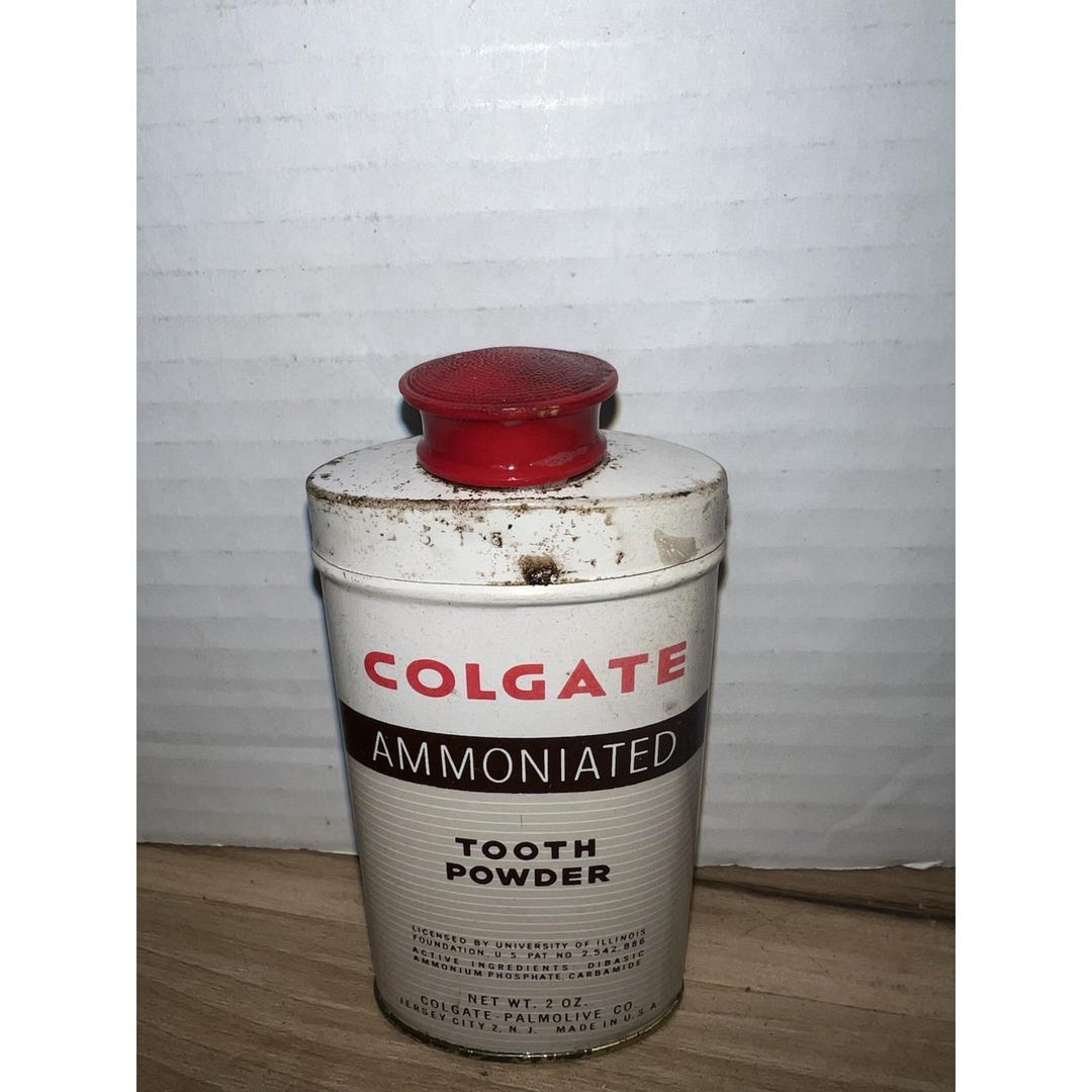 Colgate Old Powder Vintage Full Colgate Palmolive Ammoniated Tooth Powder 2 Oz NOS - Etsy