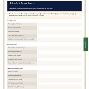 Innan krisen kommer, planeringspärm för familjevårdare, utskrivbar PDF-dokumentorganisatör för äldreomsorg bild 11