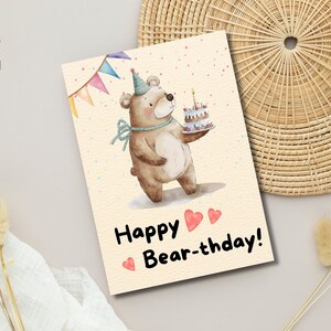 Tarjeta de cumpleaños, tarjeta de deseo, hacer un deseo de cumpleaños tarjeta de cumpleaños imprimible, tarjeta de felicitación, para niños, niños, feliz cumpleaños, tarjeta plegable