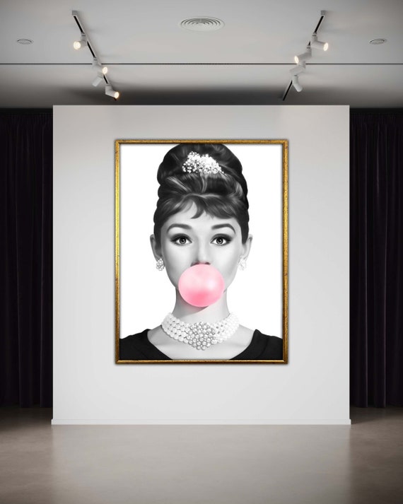 アート・デザイン・音楽 the Audrey Hepburn AUDREY HEPBURN Pop ART Audrey Hepburn Painting Fashion Wall Art