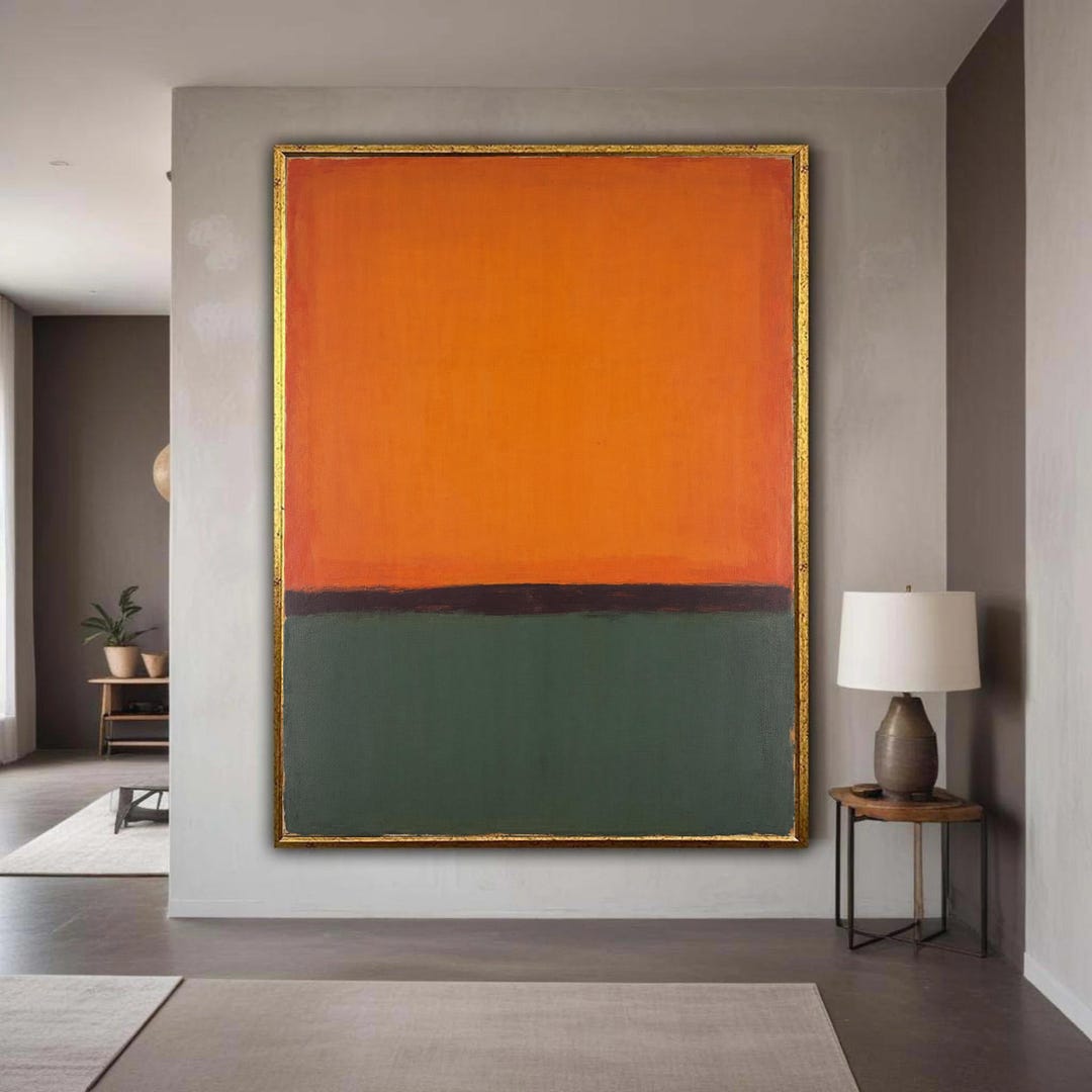 Colorblock Mark Rothko Mark, Abstract Color Block Canvas, Mark Rothko Inspired Wall Art ...