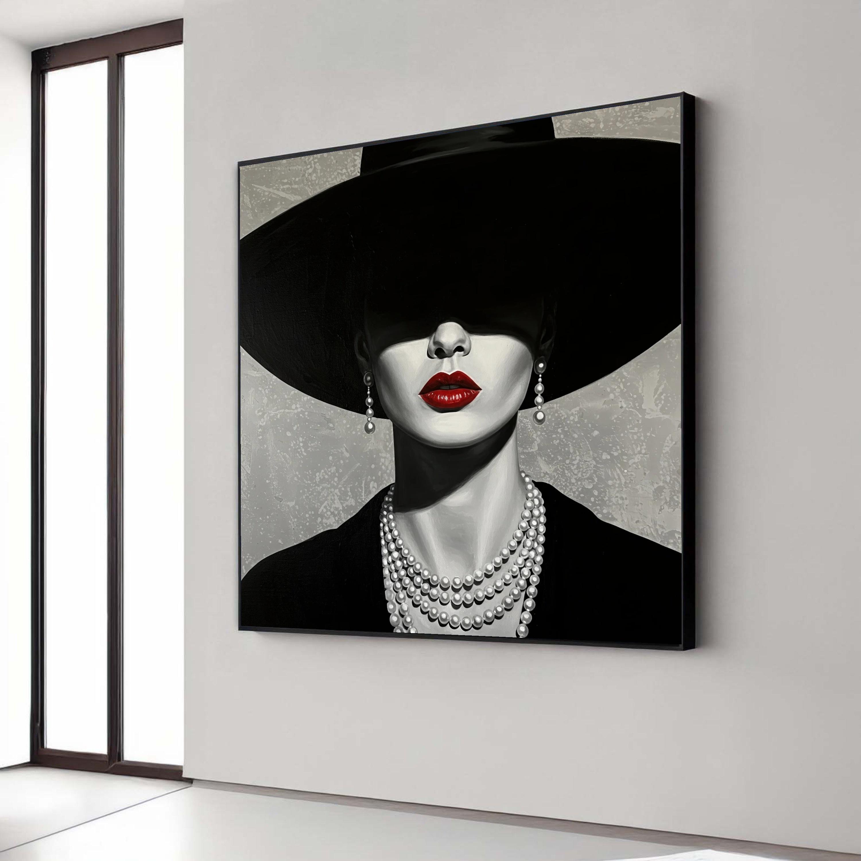 スペイン　フアン ガルセス　黒い帽子の女　絵画　JUAN GARCES スペイン フアン ガルセス 黒い帽子の女 絵画 JUAN GARCES スペイン
