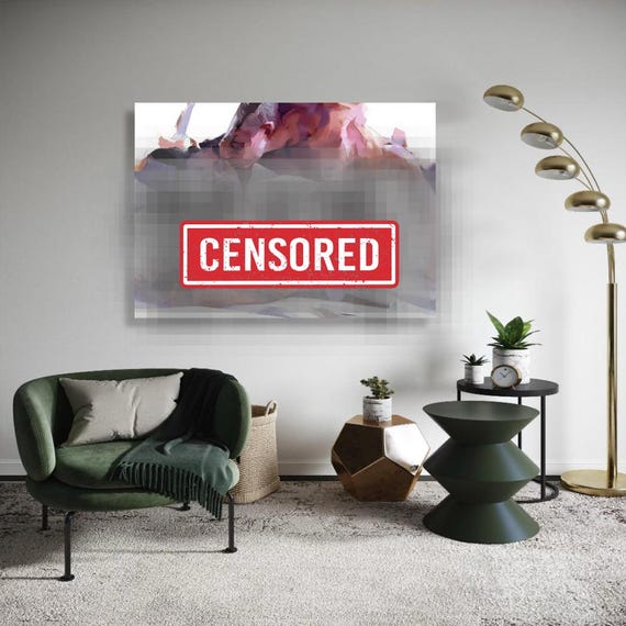Intimate Couple Embrace Canvas, Sensual Bedroom Wall Art
