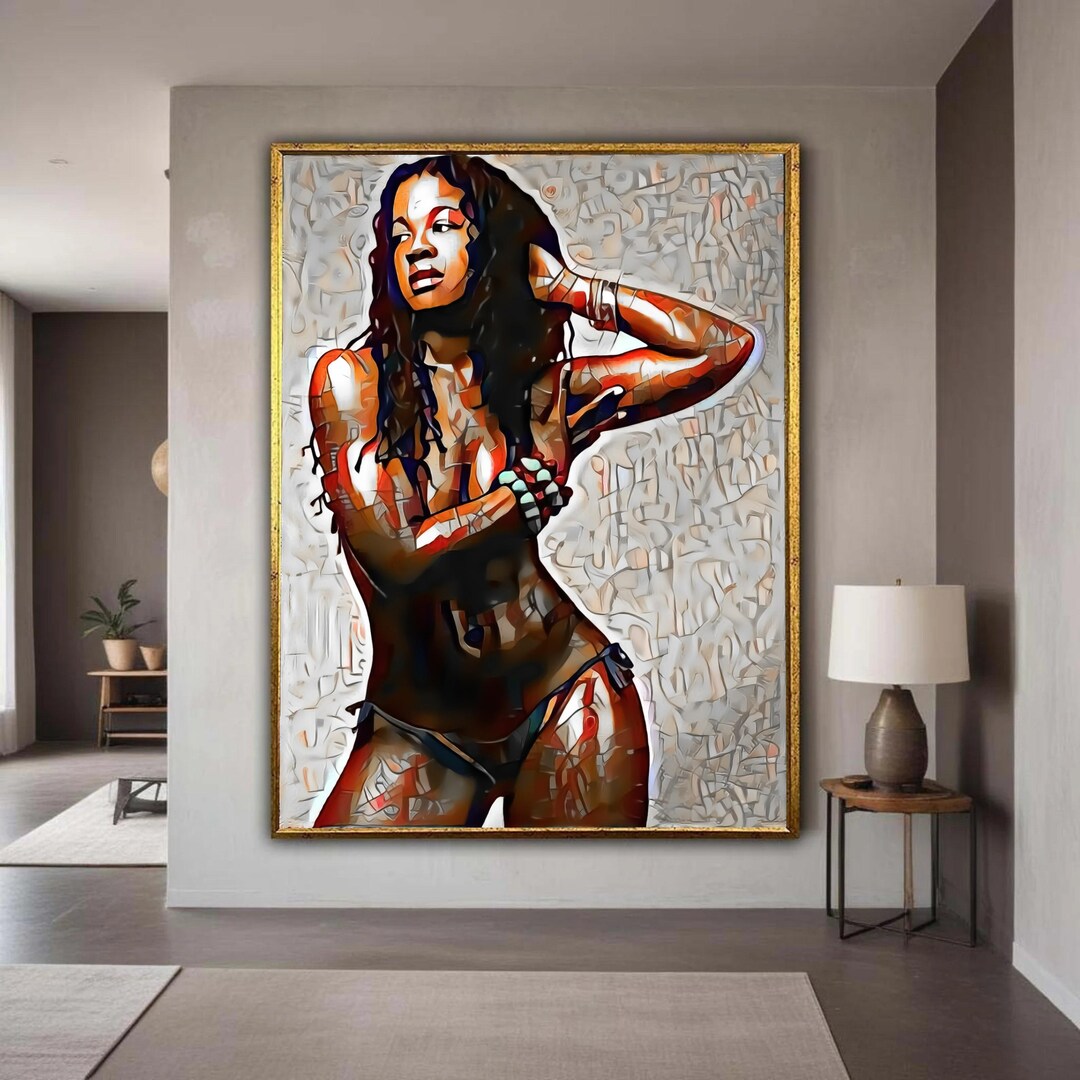 Abstract Woman Nude Art Canvas Modern Figurative Painting Abstract Woman Nude Art Canvas Modern Figurative Painting