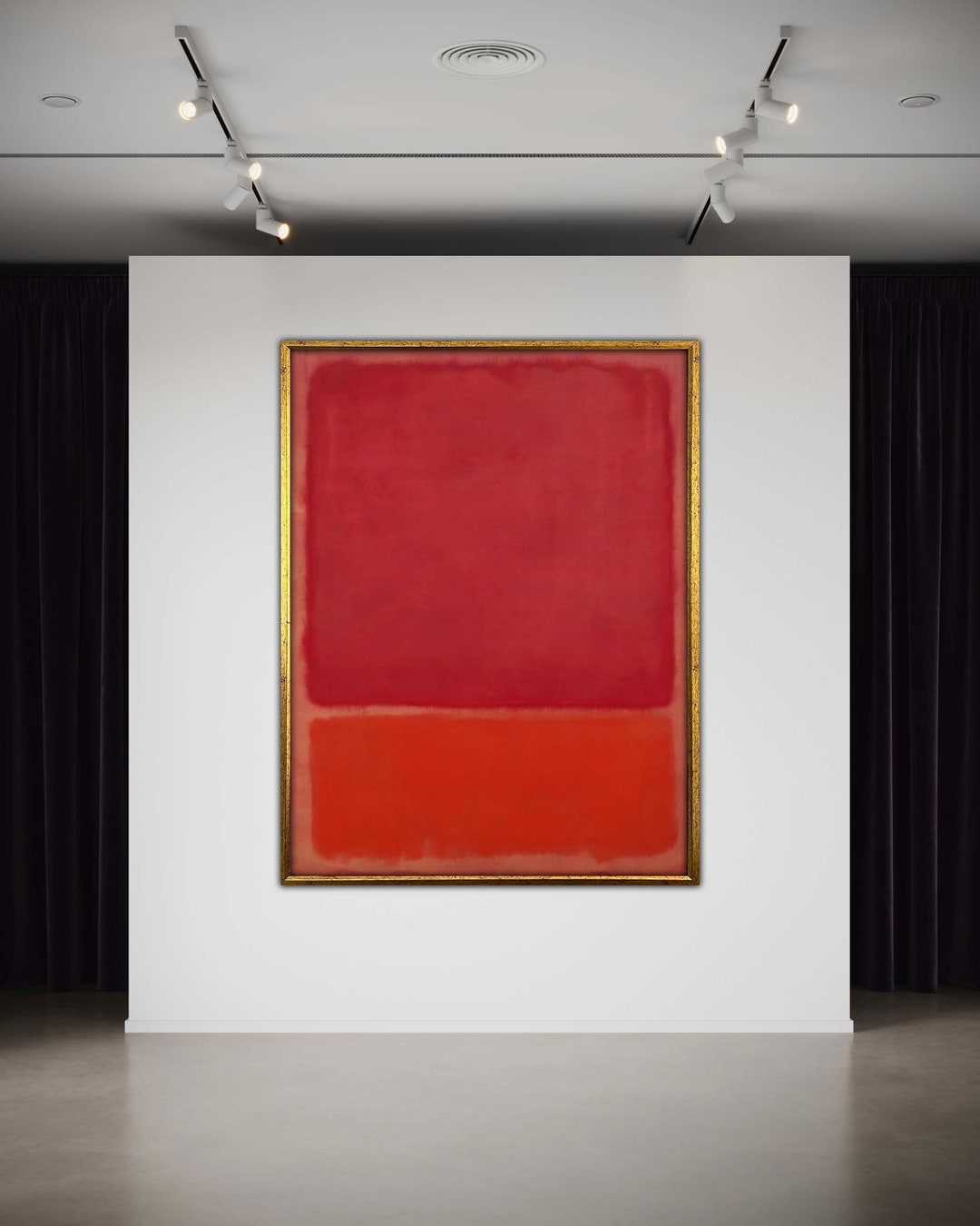 Mark Rothko Red Framed Canvas Painting, Mark Rothko Art, Abstract Wall ...