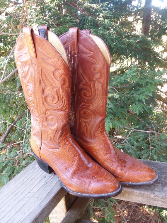 Vintage Western Boots, Panhandle Slim, Ostrich Le… - image 10