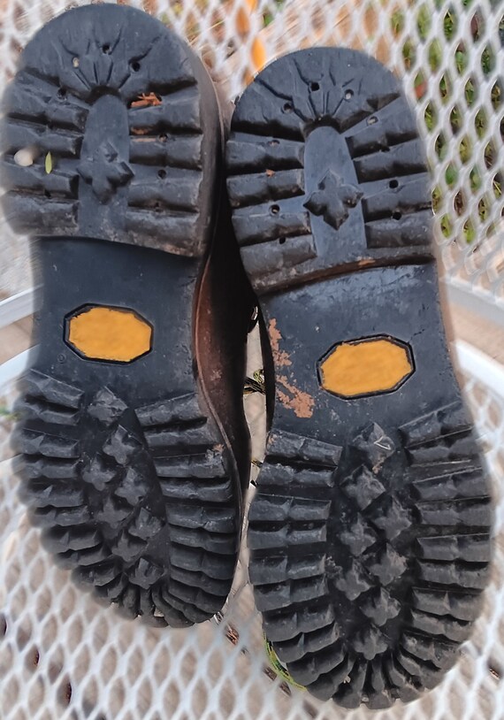 Bottes De Randonnée Militaires Allemandes Originales MEINDL En Cuir Semelle Vibram Marron