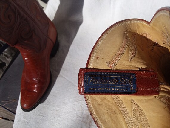 Vintage Western Boots, Panhandle Slim, Ostrich Le… - image 8