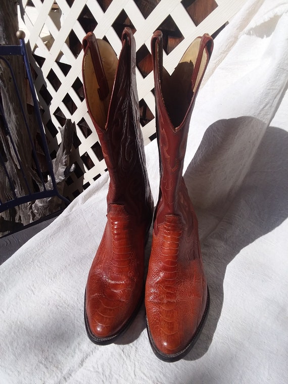 Vintage Western Boots, Panhandle Slim, Ostrich Le… - image 5