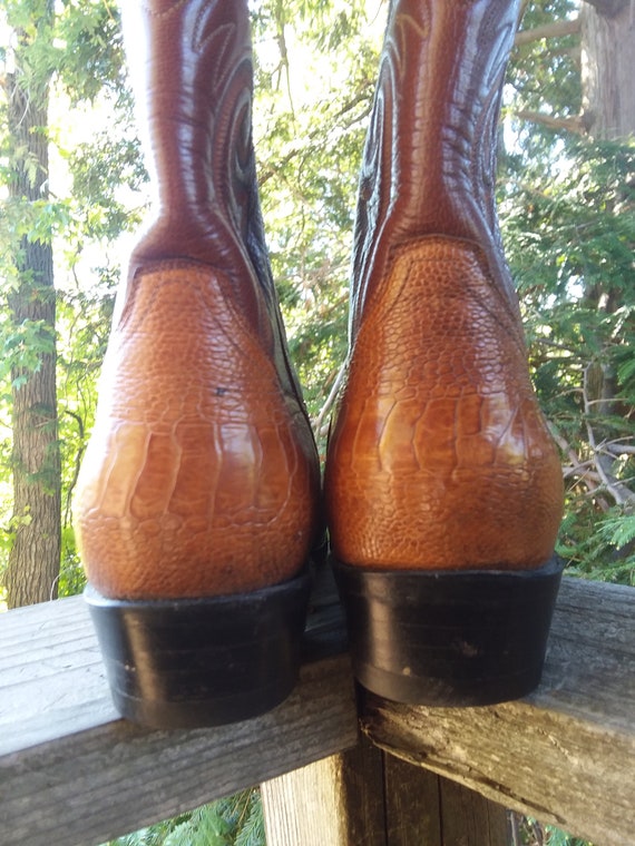 Vintage Western Boots, Panhandle Slim, Ostrich Le… - image 3
