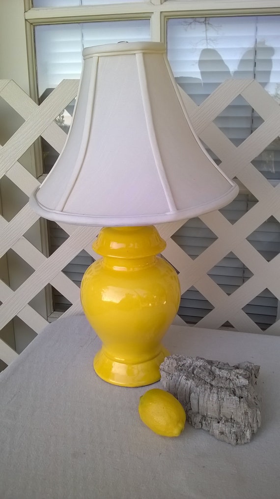 yellow ginger jar lamps