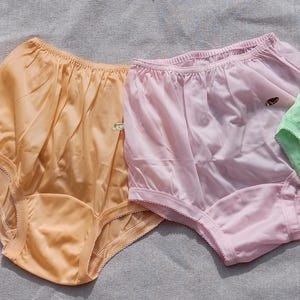 Deadstock Vintage Gusset panties, Gragero brand, Summer Sherbet colors, lot of  4 pair, size XL