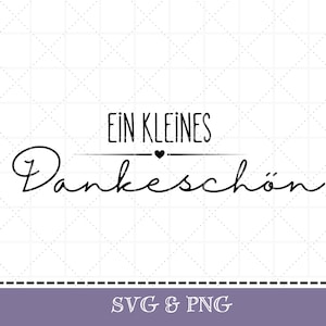 Plotterdatei Danke SVG & PNG Danke sagen Deutsch Digitale Datei