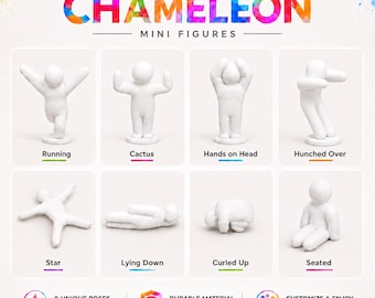 Ensemble de mini-figurines caméléon La Mecque