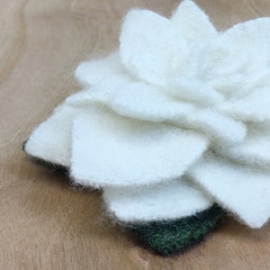 Recycled Cashmere Handmade Flower Pin Brooch 014 image 2